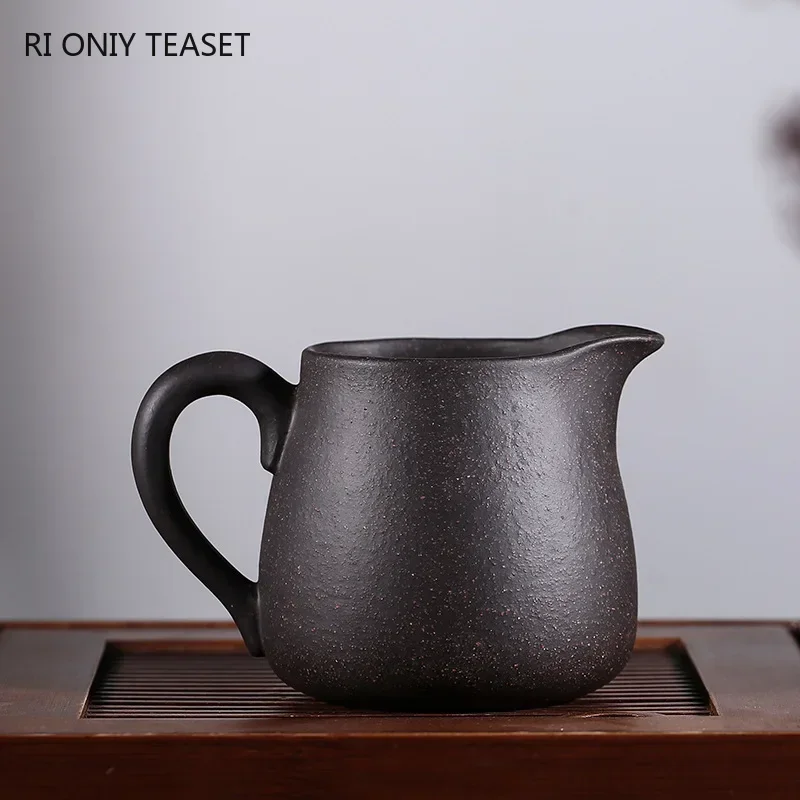 210ml Authentic Yixing Purple Clay Fair Cup Cha Hai Master Hand-carved Plum Blossom Teacup Tea Set Accessories Master Cup