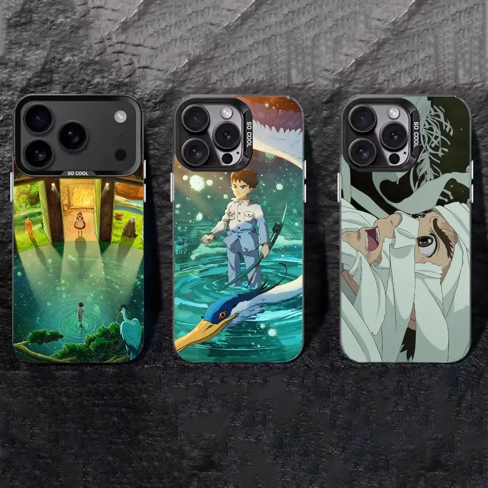 

The Boy and the Heron Phone Case For iPhone 17,16,15,14,13,12,11 Plus,Pro Max,XS,Colored silver phone case