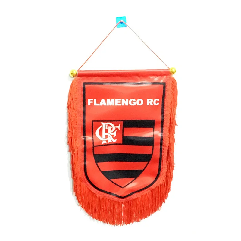 Brazil Clube de Regatas do Flamengo RJ 30cm*20cm Size Double Sides Christmas Decorations for Home Hanging Flag Banner Gifts