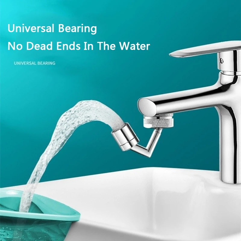 X-House Universal Multifunctional 720 Rotatable Extender Sprayer Head  Flexible Bathroom Tap Faucet Sprayer