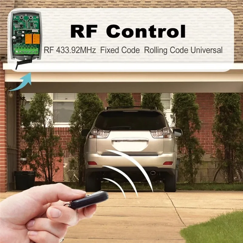 【B89E】Rolling Code 433Mhz Tuya WIFI Smart Receiver 2CH 7-32V Garagedeuropener Afstandsbediening Controller Zender