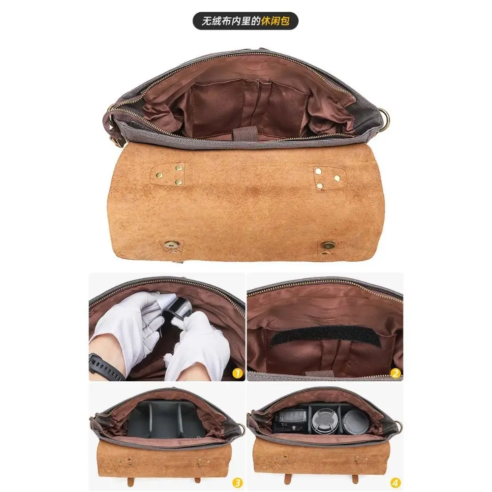 Foldable Camera Lens Inner Bag Shock-proof Moisture-proof SLR Liner Bag Protective Equipment Interior Dividers DSLR Insert Bag