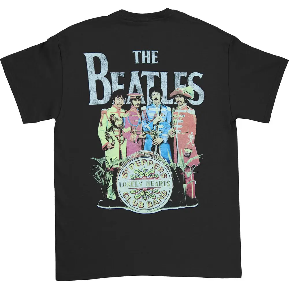 Men's  Sgt Pepper (Back Print/Retail Pack) Slim Fit T-shirt X-Large Black