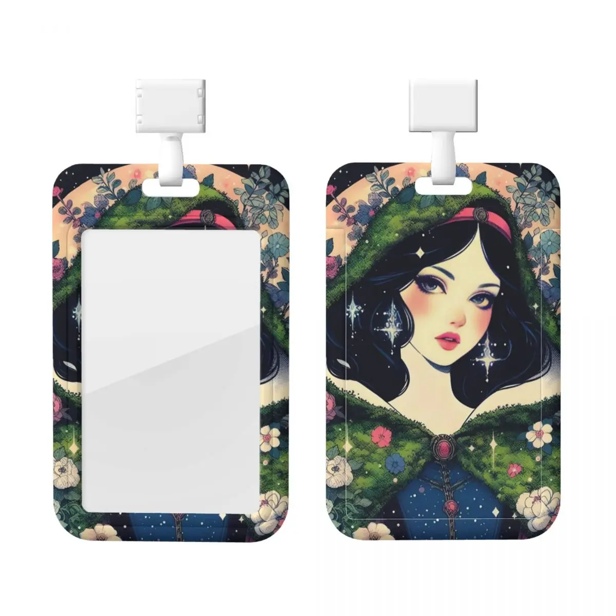 

Custom Snow White And The Seven Dwarfs Card Badge Holder For Subway Bus Bank Card Lanyard Credential Badge Holder Factories