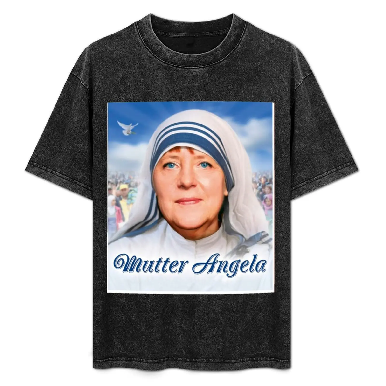 Camiseta Mutti Merkel, camiseta básica de ajuste cómodo para hombre