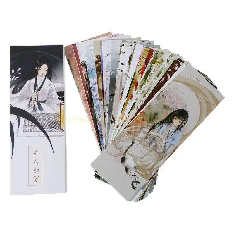 62ka 30pcs Girl BookMarks Paper Page Page Примечания метка