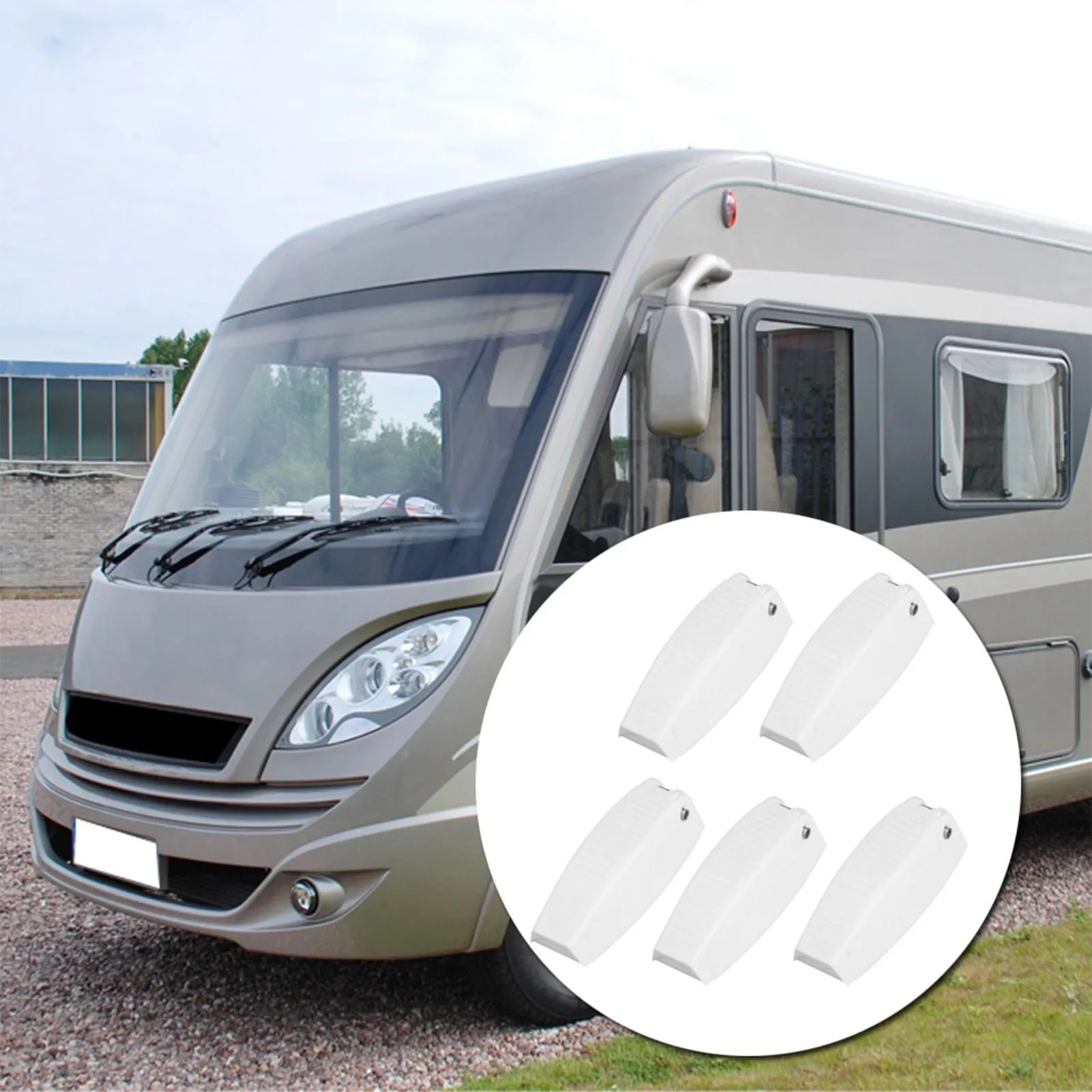 Pestillo de soporte de captura de puerta para RV, autocaravana, remolque, equipaje de viaje, pestillo de soporte de captura de puerta