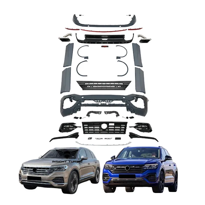 

Car Accessories Front Bumper Grille Side Skirt Bodykit for Vw Touareg Upgrade to R Line Body Kit 2020