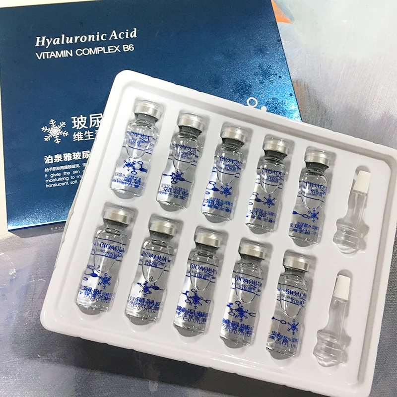 5ml Hyaluronic Acid Ampoule Serum Vitamins E Facial Brightening Moisturizing Skin Rejuvenation Collagen Skin Care Beauty