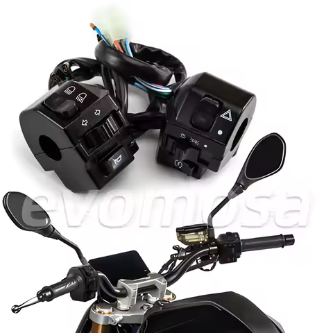 7/8" 22MM Handlebar Horn Turn Signal Headlight Control Buttons switch For Honda CBR1000RR Kawasaki Ninja 250R EX250F Yamaha FZ1