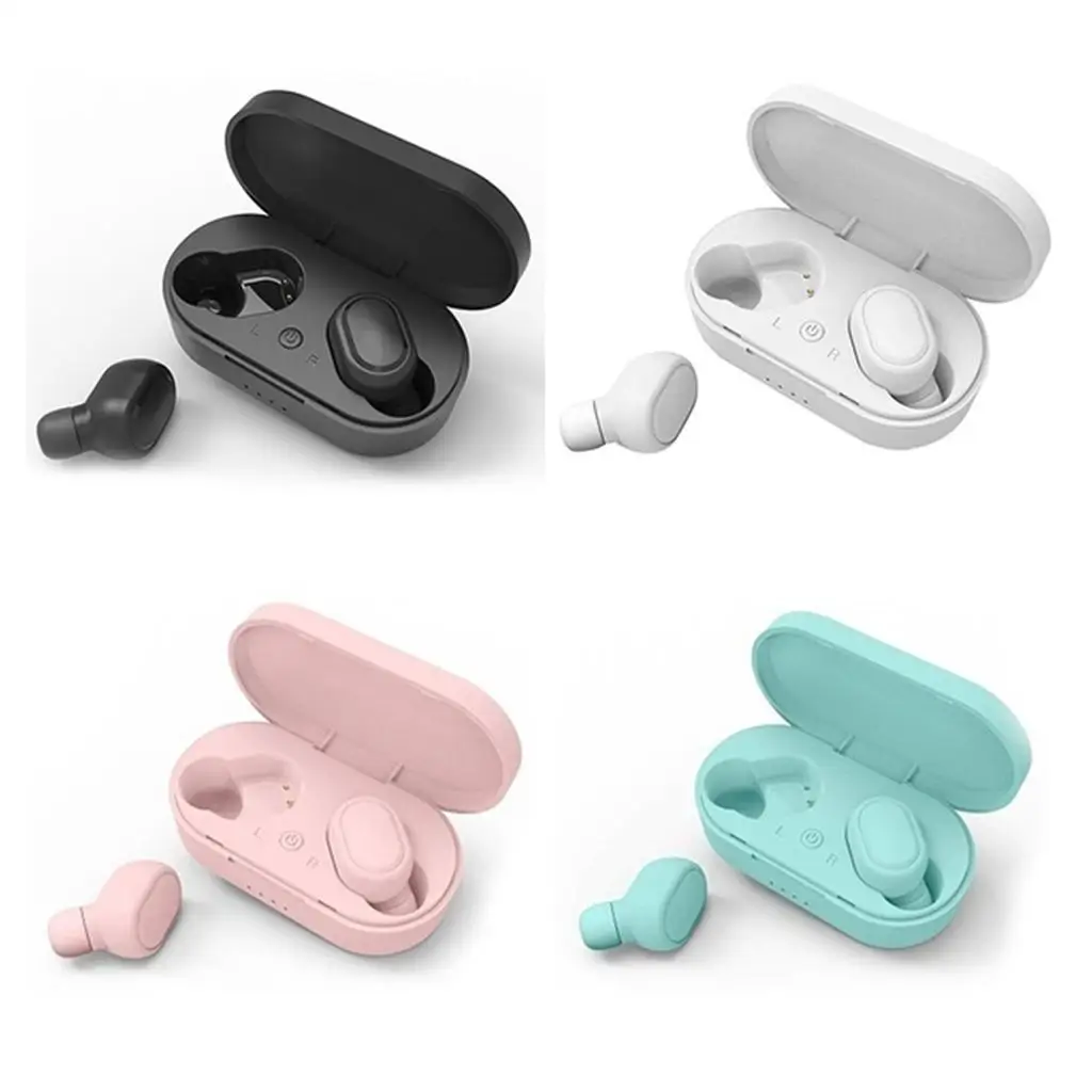 Wireless Bluetooth 5.0 Earbuds In-Ear Stereo Earphone Headset Black / White / Pink / Green Waterproof Earphones