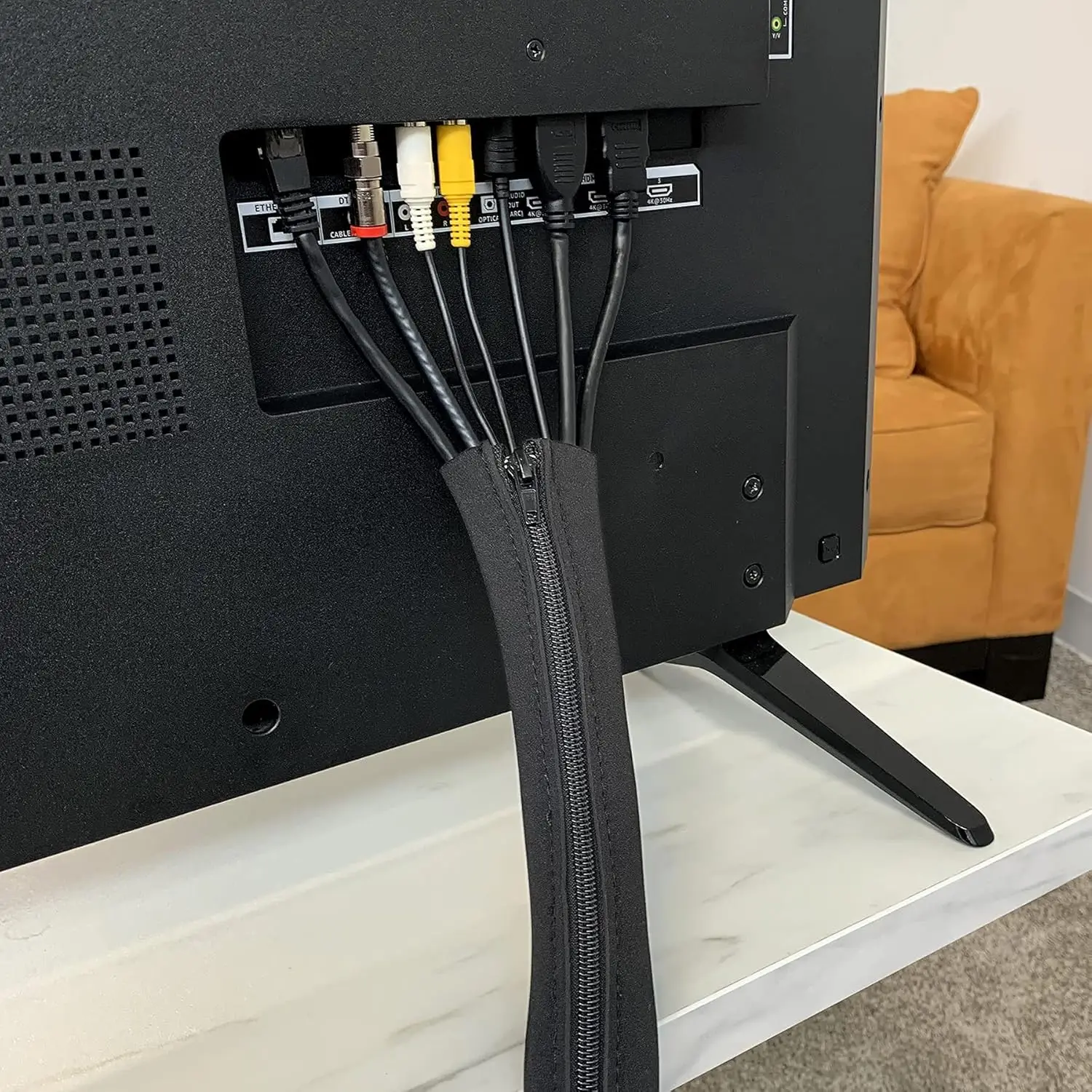 1/2/4Pcs Cable Management Sleeve Cord Organizer for TV Computer Office Home Entertainment Flexible Cable Wrap Cover Wire Hider