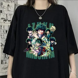 New Anime Deku Print T-shirt Women's Fashion Y2k Casual Summer Cool Shirs Unisex Loose Short Sleeve Shirts Tee