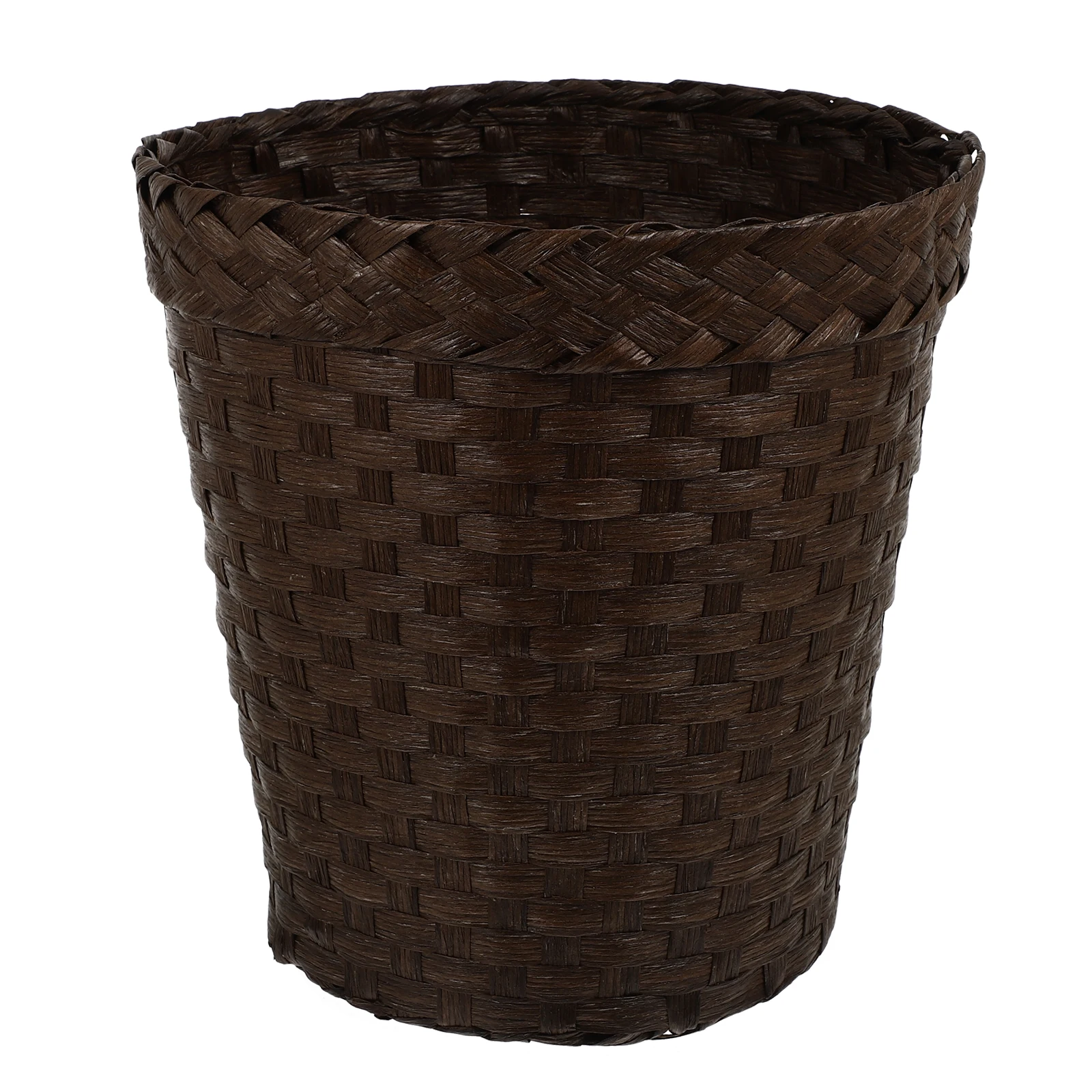 1Pcs Home Trash Can Creative Organizing Basket for Kitchen Bathroom Office Style Woven Waste Holder Simple Decorative