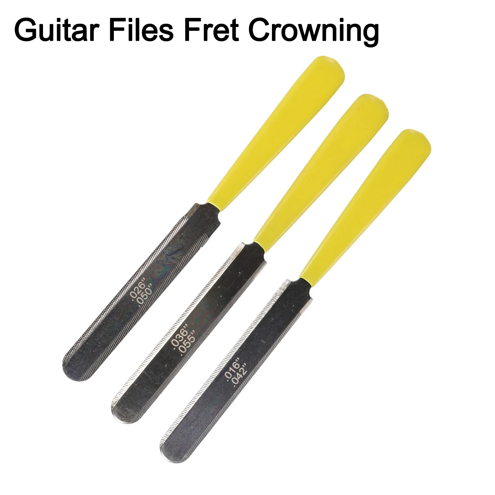 Luthier Repair Tool Guitar for fret Nut File 18.2cm 2 Different Sizes Carrying Cas Yellow 9.7cm Hot Sale Practical