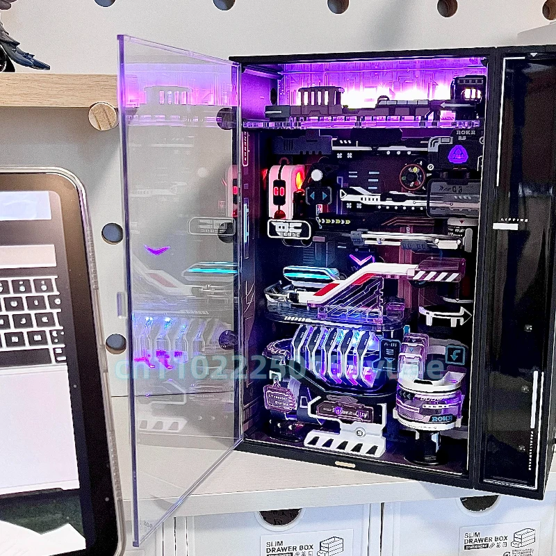 

The Last City Parallel World Building Block Toy Set Futuristic Assemble Collecting Model Round Bead Automatic Roaming Boy's Gift