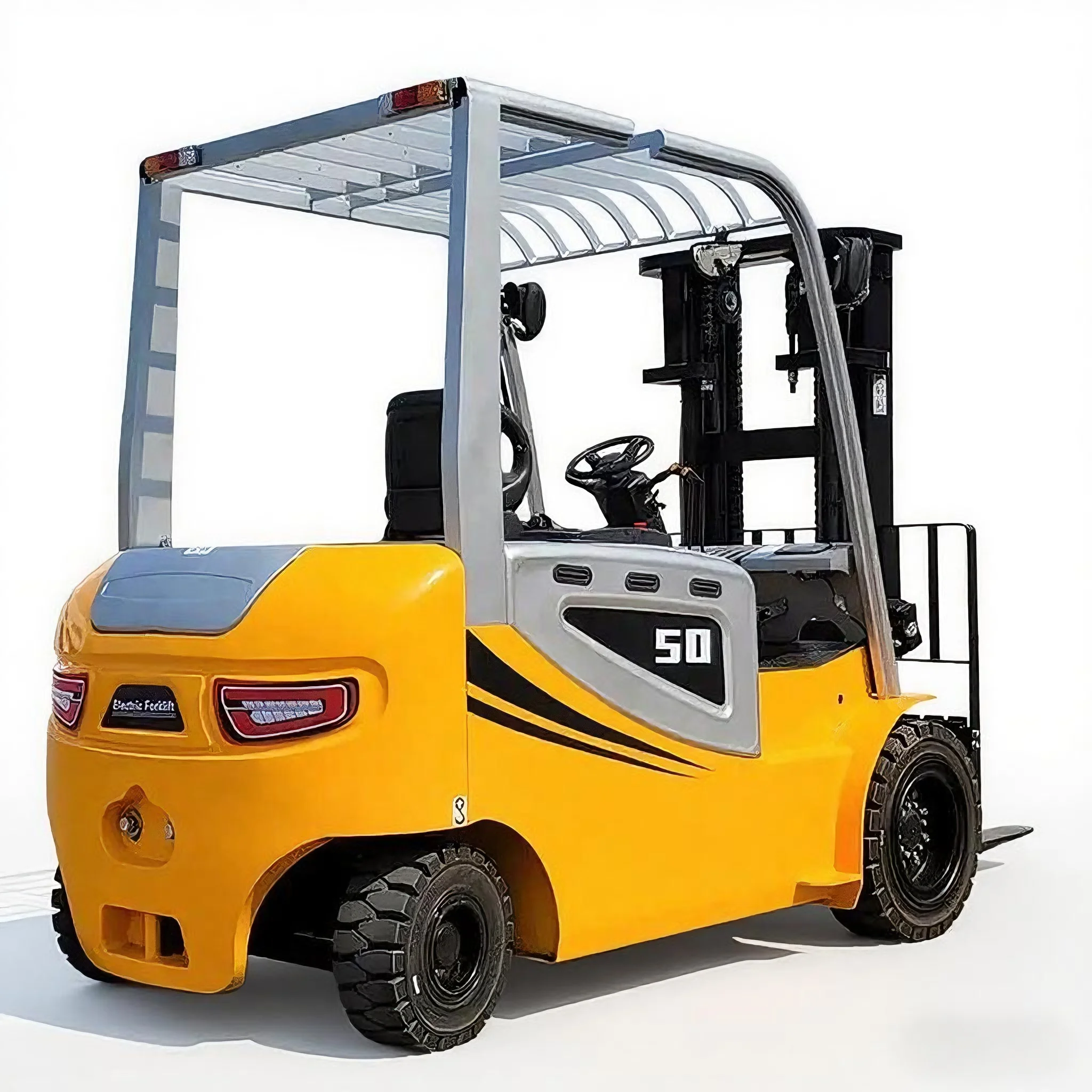 رافعات شوكية كهربائية 5t، 6t، 8t مع بطاريات ليثيوم ومشابك متعددة الوظائف للمستودعات