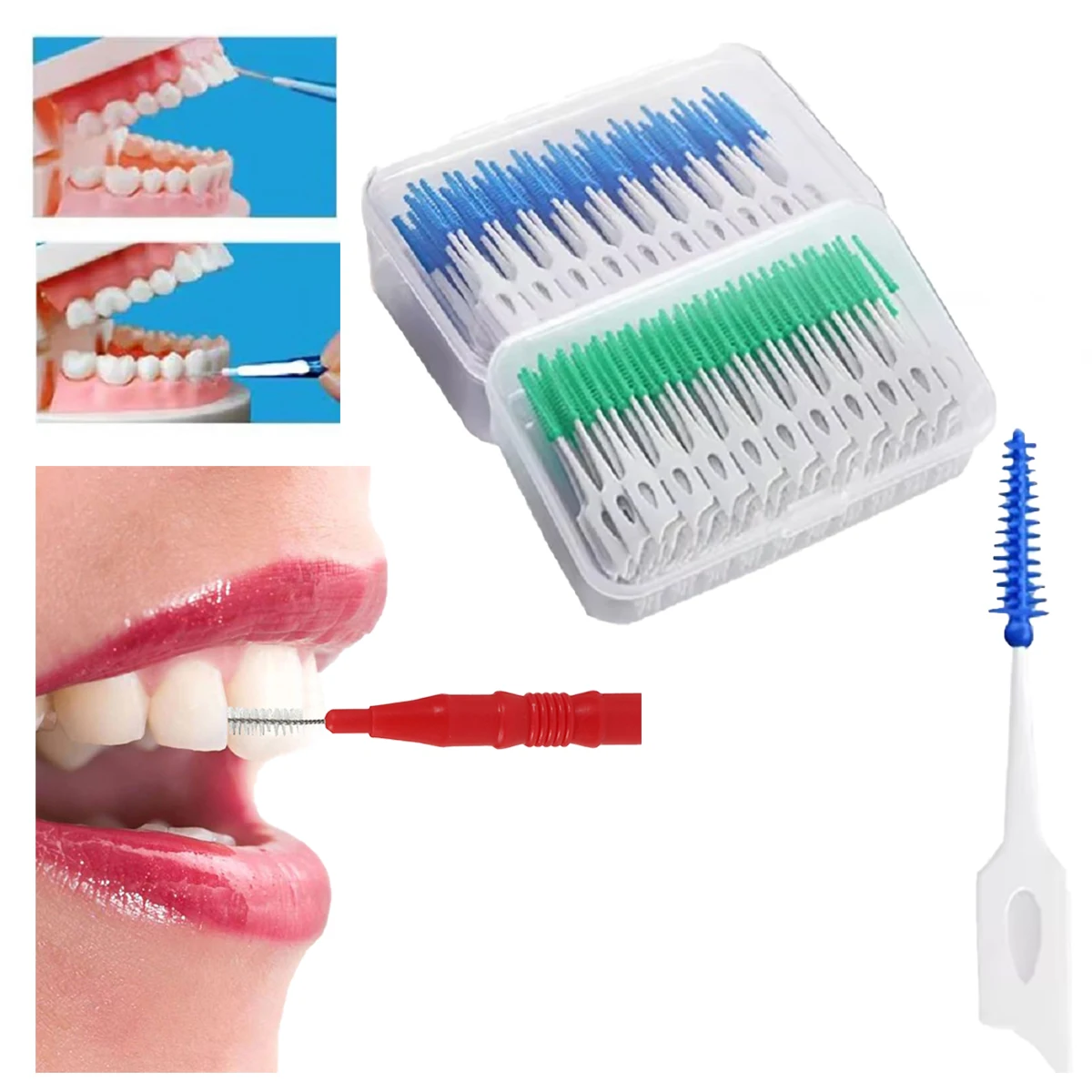 

160/50pcs Orthodontic Interdental Brush Clean Between Teeth Mini Toothbrush for Oral Care Safe Floss Tooth Pick Soft Teeth Brush