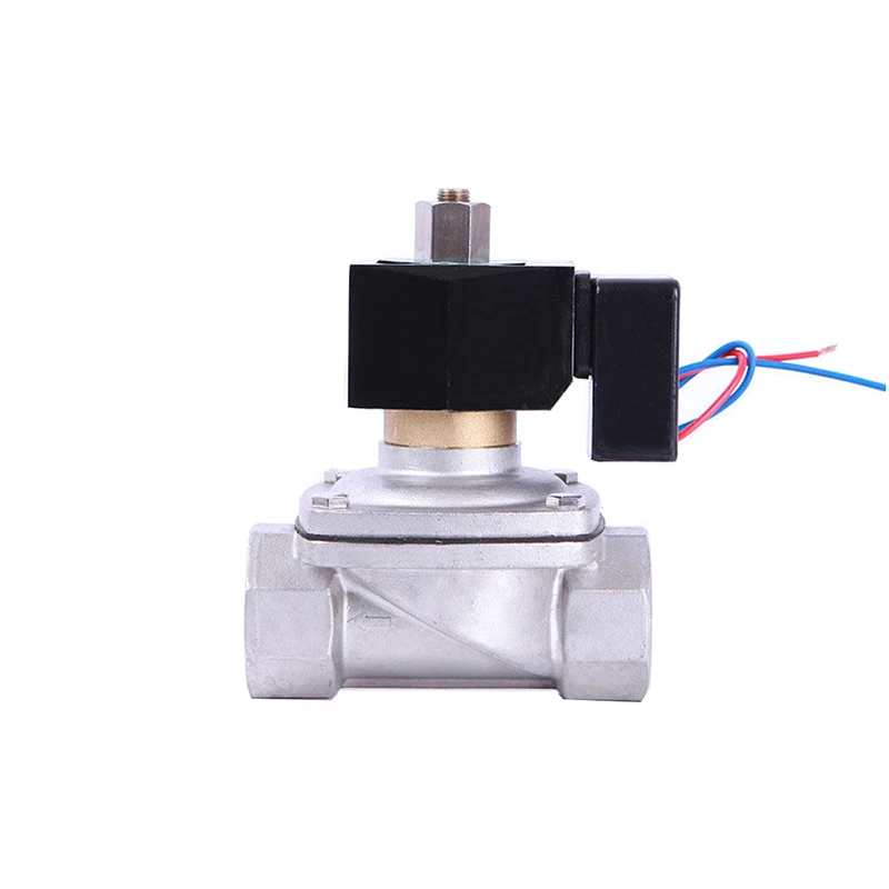 

1-1/4" Normally Open Waterproof Solenoid Valve With LED Power Indicator 24V 12V 220V 110V Stainless Steel Non Hot Solenoid Valve