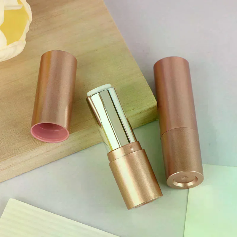 3.5 مللي أنبوب أحمر الشفاه القابل لإعادة الملء مع غطاء ماتي روز حاوية بلسم الشفاه فارغة DIY بها بنفسك مستحضرات التجميل مرهم الحاويات زجاجة السفر
