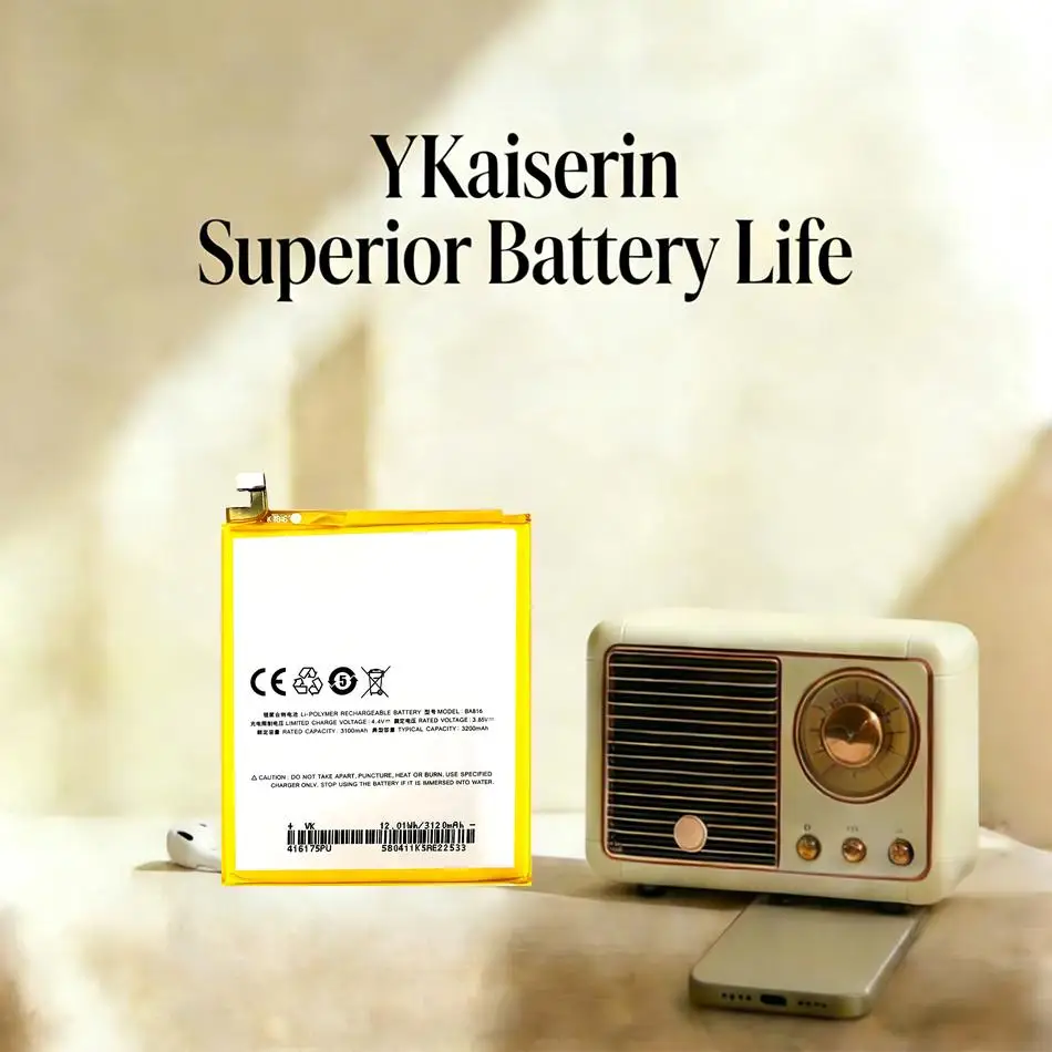 

Высокопроизводительная батарея для мобильного телефона 3200 мАч BA816 для Meizu M8 Lite V8 M816H M816Q