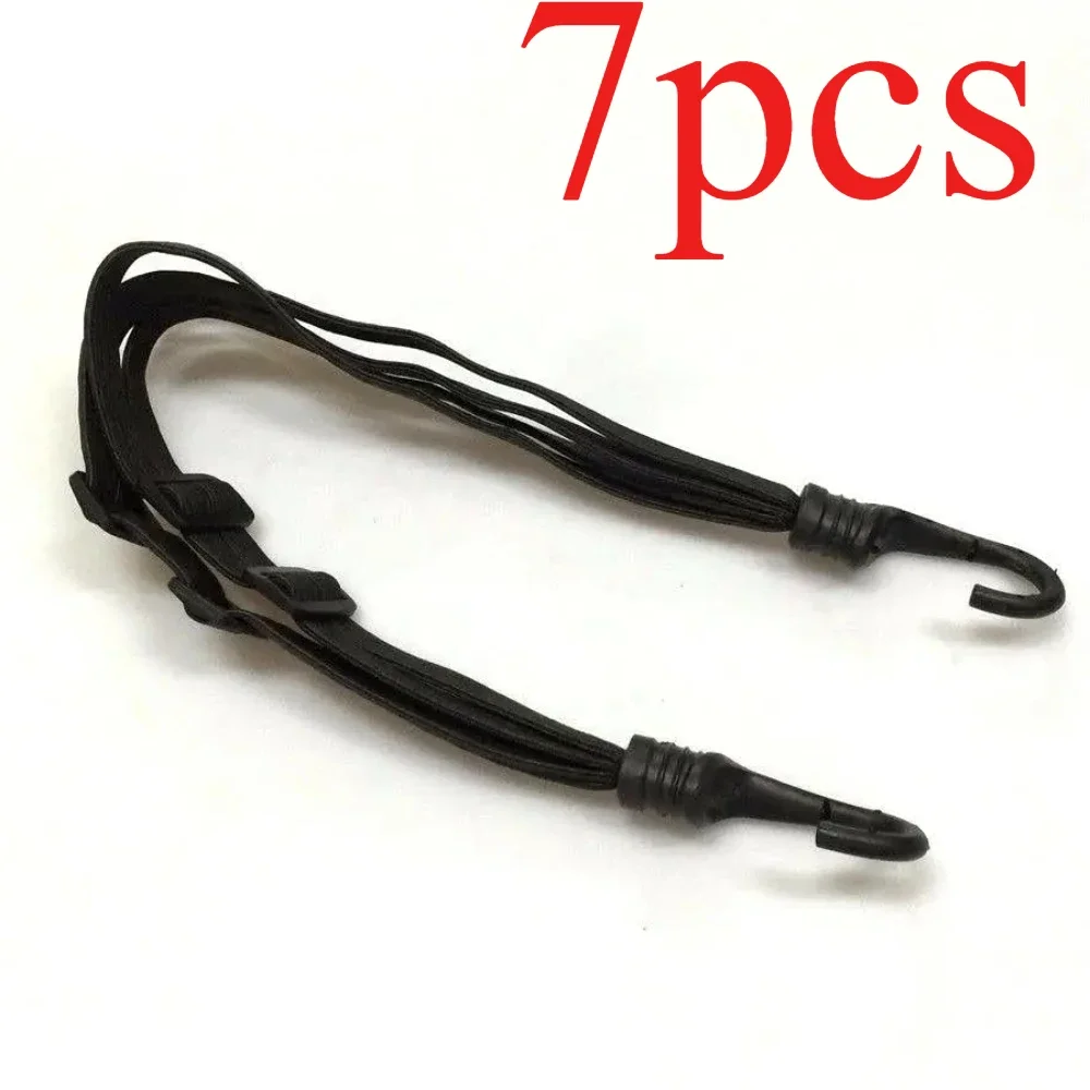 

7pcs Motorcycle Helmet Net Luggage Cart Rope Elastic Rope Tying for Tanks