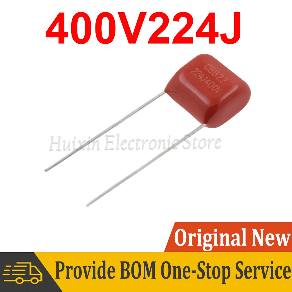 10pcs-50pcs 400V224J 400V 0.22UF 220NF 224J400V Pitch 10mm 224 CBB Polypropylene film capacitor