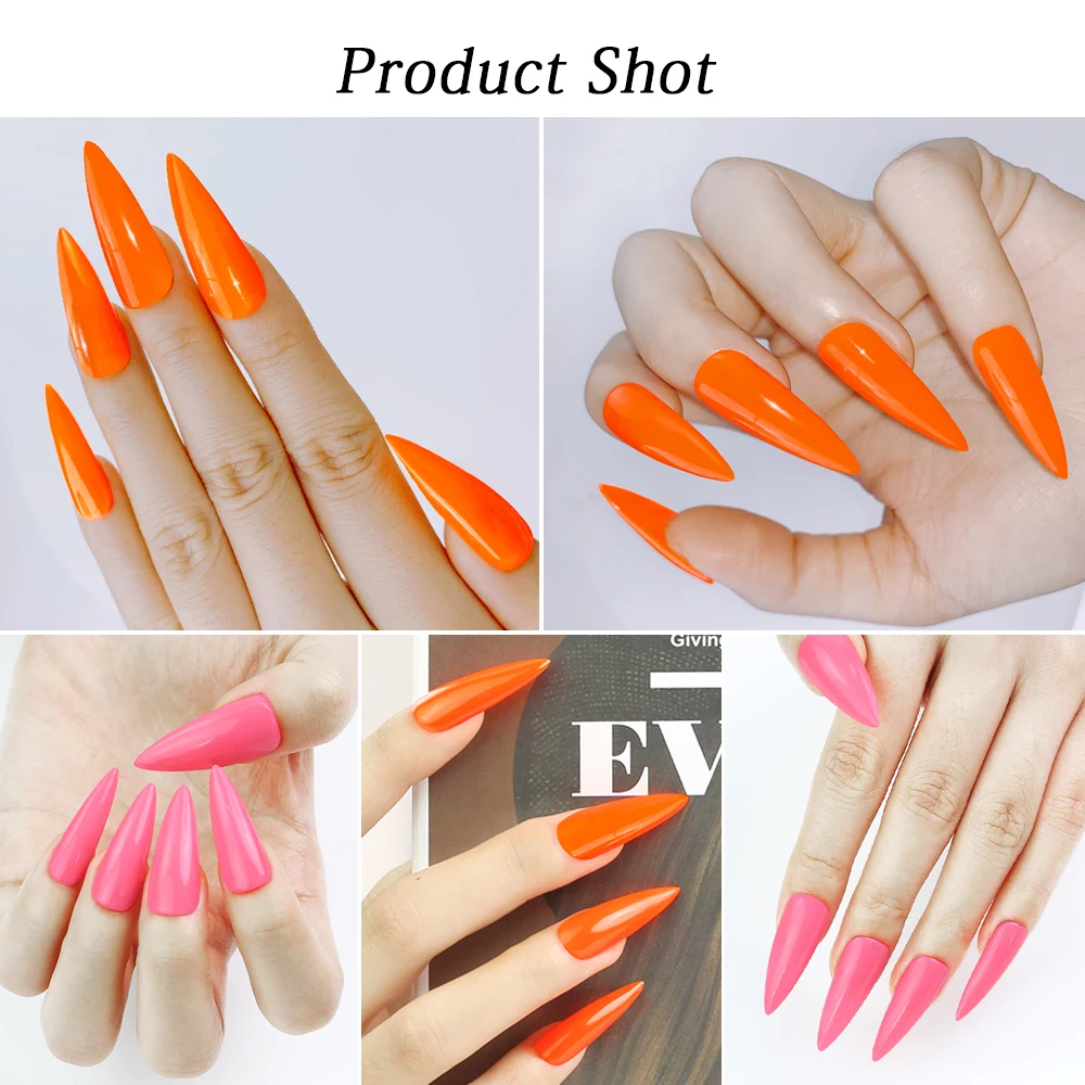 RG 6Pcs Set 8ml Orange Series Nail Gel Polish High Quality Product Natural Colorful Uv Led Semi Permanent Nail Art Gel Lacquer