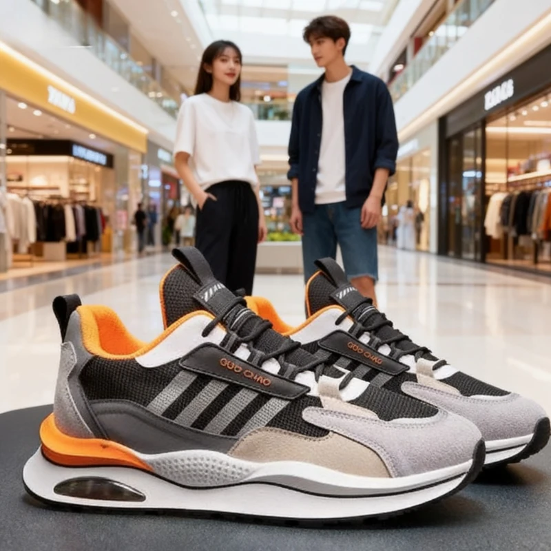 

2025 Men Sneakers Mesh Breathable Casual Shoe Air Cushioning Athletic Running Shoes for Men Light Training Shoe Tenis Masculino