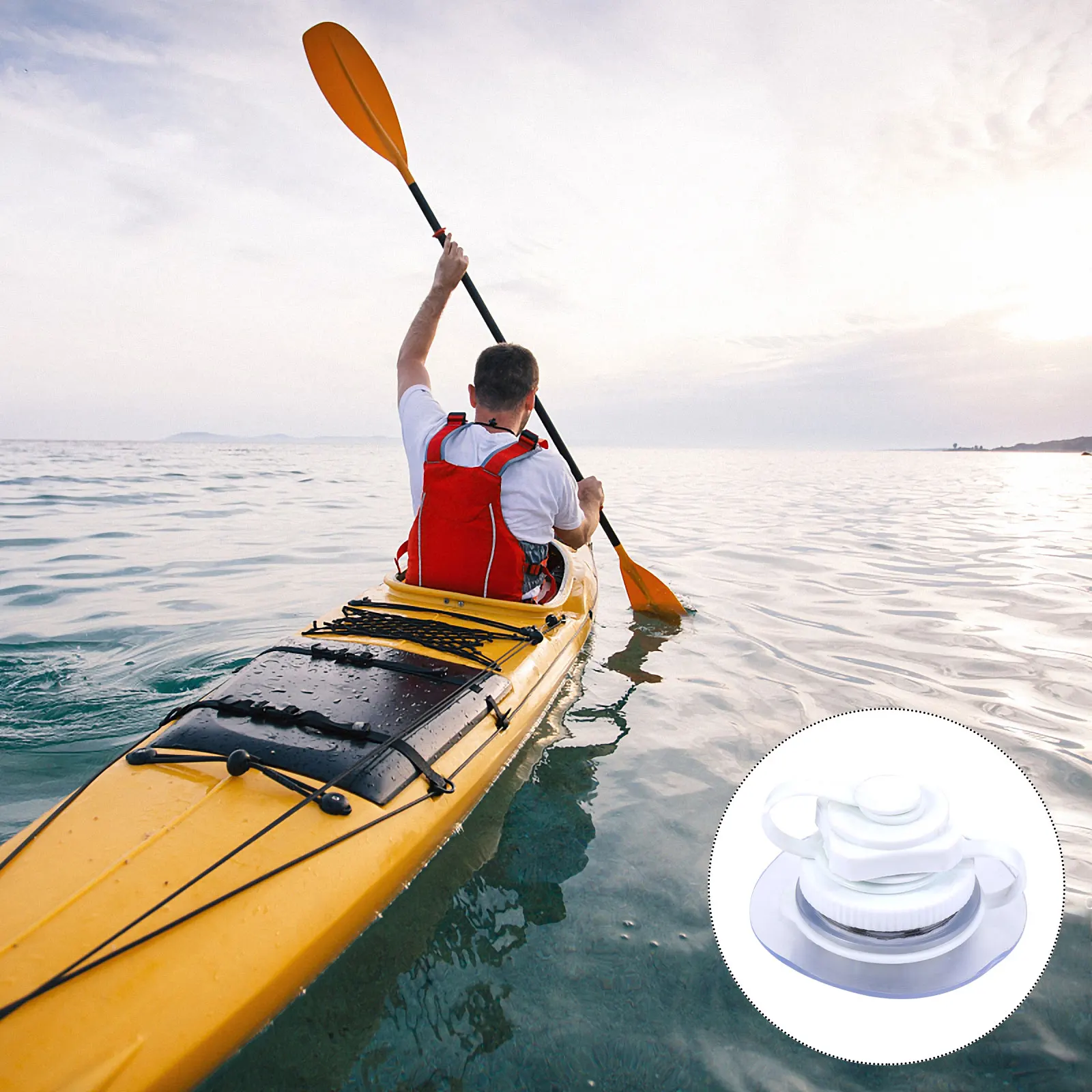 

2pcs Kayak Plugs TPU Anti-leak Inflatable Air Replacement One Way Valve Lock Leakproof Boat Canoe Sealing Gasket Spiral Boston
