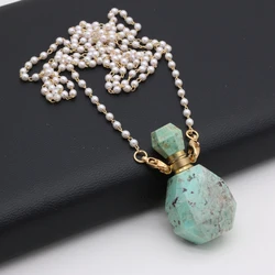 Charming Jewelry Accessories Imitation Pearl Metal Chain Jewelry DIY Perfume Bottle Necklace Eyeglass chain