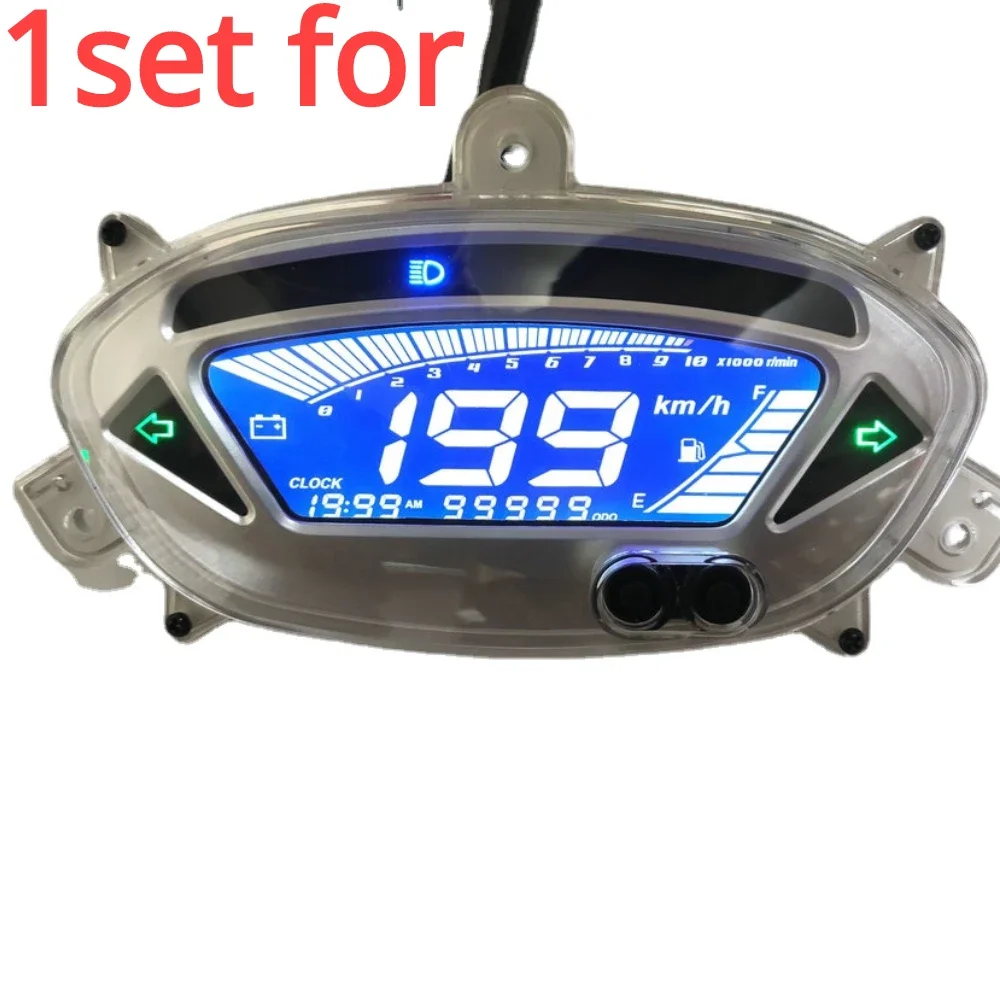 لوحة أدوات LCD للتعديل المباشر للدراجات النارية، ساعة إلكترونية LCD، عداد رمز الأميال لـ ybr125