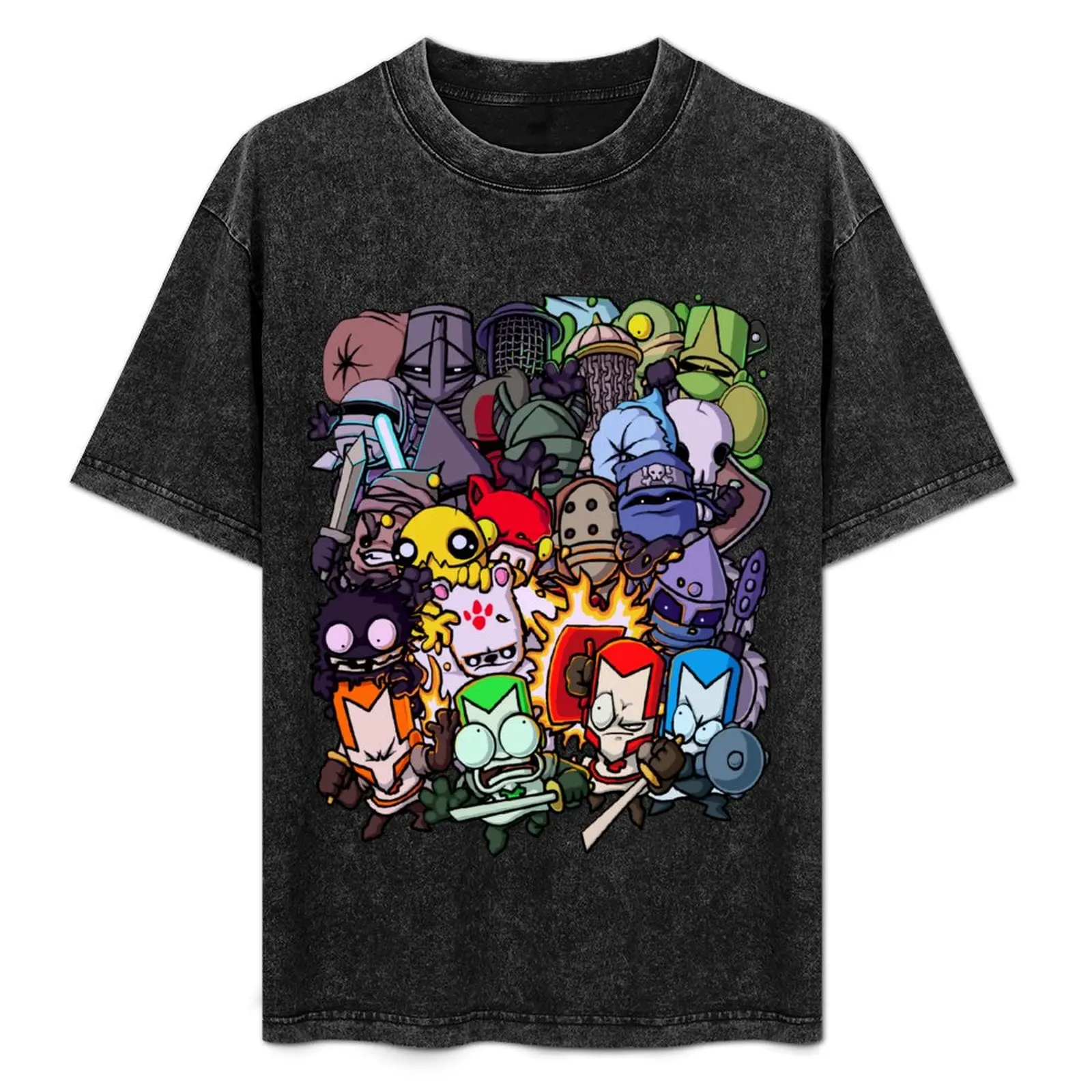 

20 enemies against 4 knights T-Shirt Basic Simple Casual Short Sleeve Tee