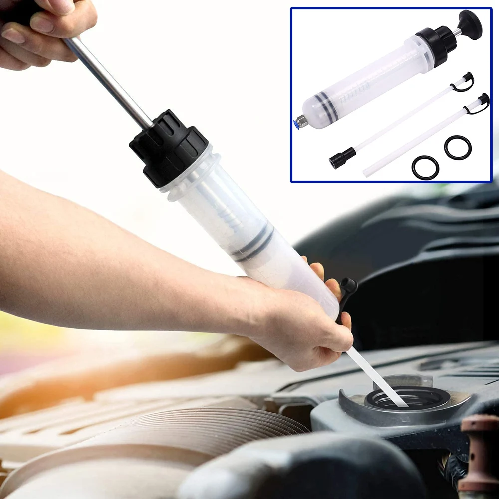 Car Hand Pump Oil Extractor Auto Fluid Extraction Filling Syringe Transfer Tool Liquid Oil Extractor Auto Manual Brake Oil Pump