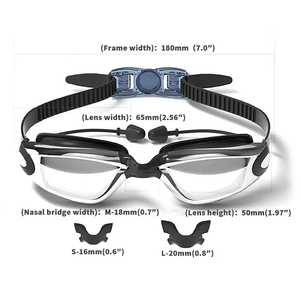 الإبداعية HD الصيف نظارات السباحة مقاوم للماء سيليكون السباحة نظارات مكافحة الضباب قابل للتعديل الغوص نظارات السباحة الرجال النساء