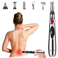 Electric Acupuncture Point Massage Pen Pain Relief Neck Electronic Head Leg Laser Pen Back Energy Massager Meridian Therapy N1G9