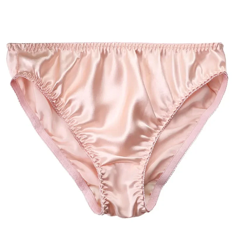 5pcs/lot silk underwear 100% mulberry silk silk underwear women breathable sweat wicking comfortable briefs lenceria