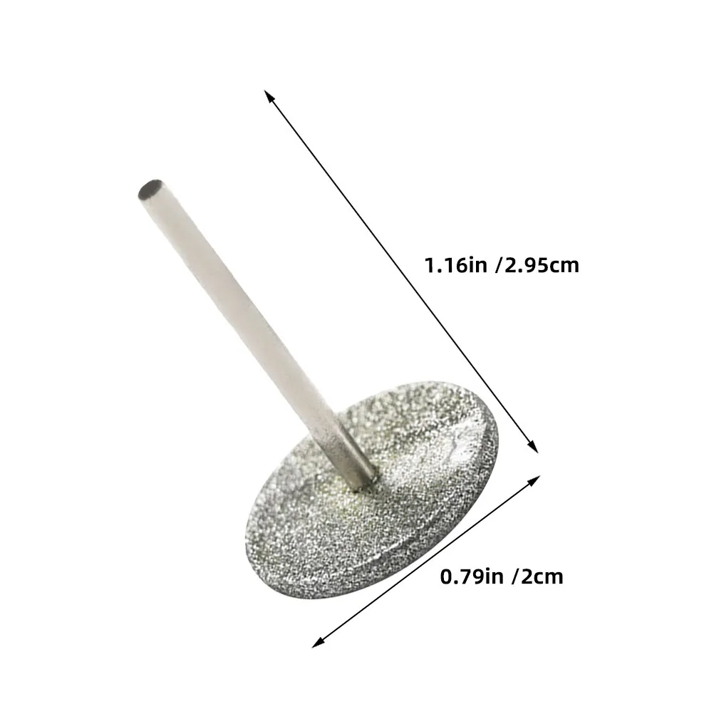 2 Pezzi Dischi Abrasivi per Unghie, Punte da Trapano da 20mm, Testine di Ricambio di Precisione per Trattamento Preliminare Manicure e Pedicure, per Rimozione Cuticole