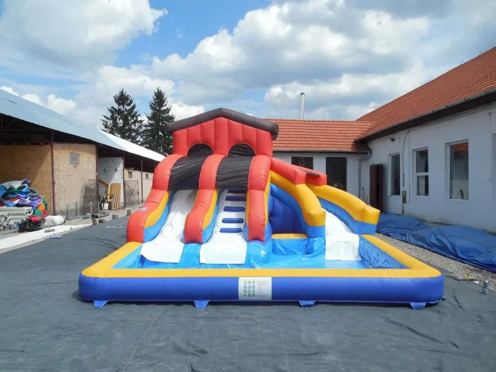 JOYFUL FUN water slide inflatable inflatable water slide with pool for kid's