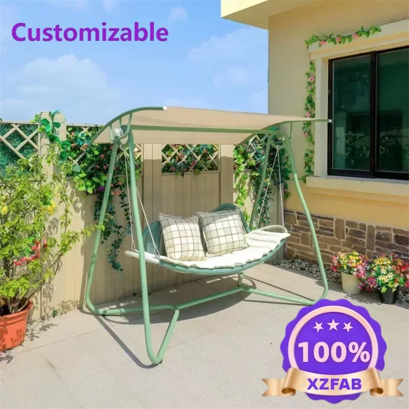 Factory Direct 2026 Swing courtyard sling chairs outdoor double hammocks indoor small courtyard balcony garden rattan swing chai
