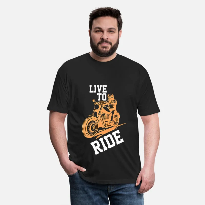 

0419 Vintage Custom Retro Cafe Racer Gift T-Shirt for Racing bikers 100% cotton printed Motorcycle Graphic clothes All size Tops