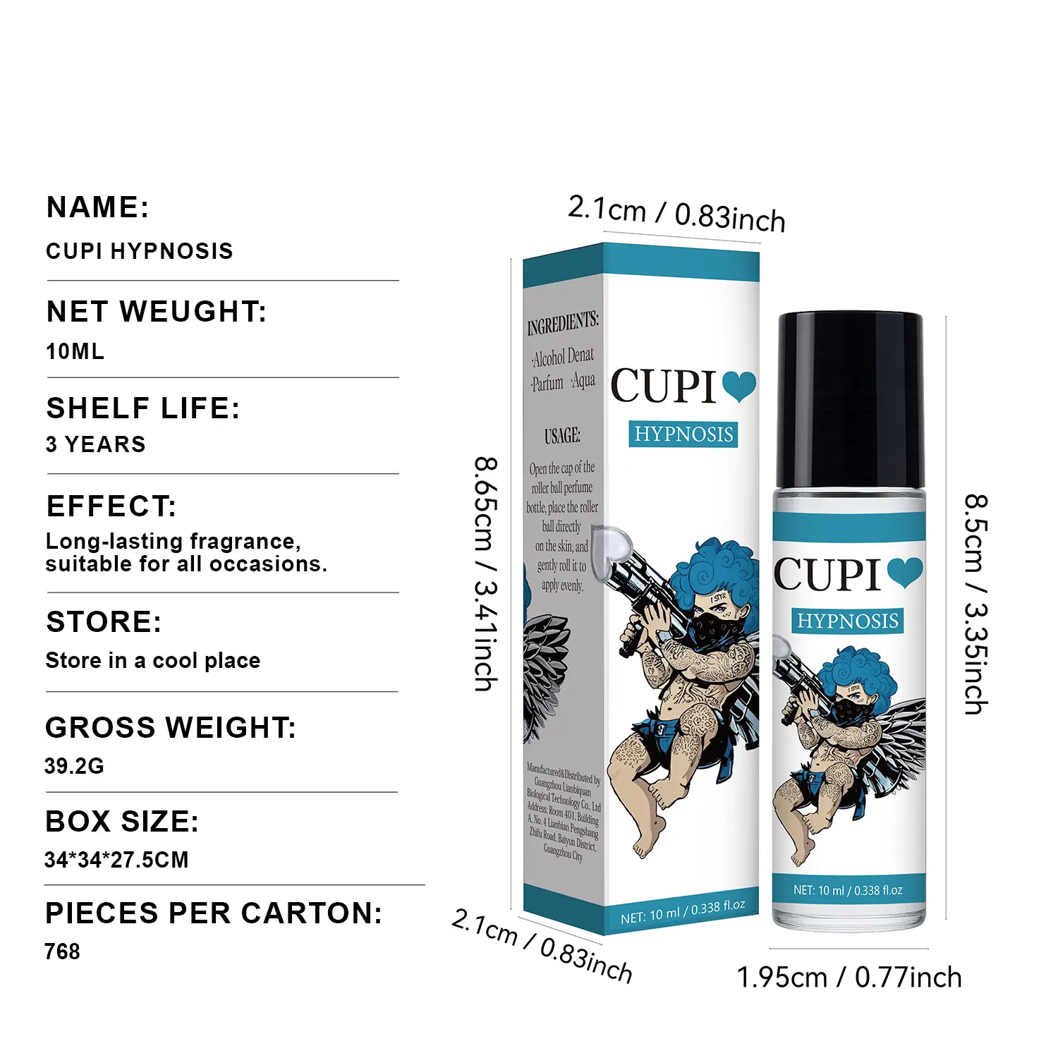 Cupid Pheromone Cologne For Men Eau De Parfum Long Lasting Scent_voghion.com