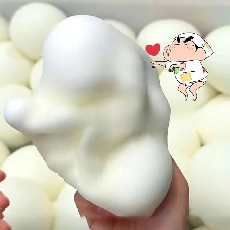 Big Squishy Bread Stress Ball Fidget Toy Soft Bun Squeeze Ball Stress Relief Slow Rising Sensory Toys for Adults Relaxing Gifts view 4