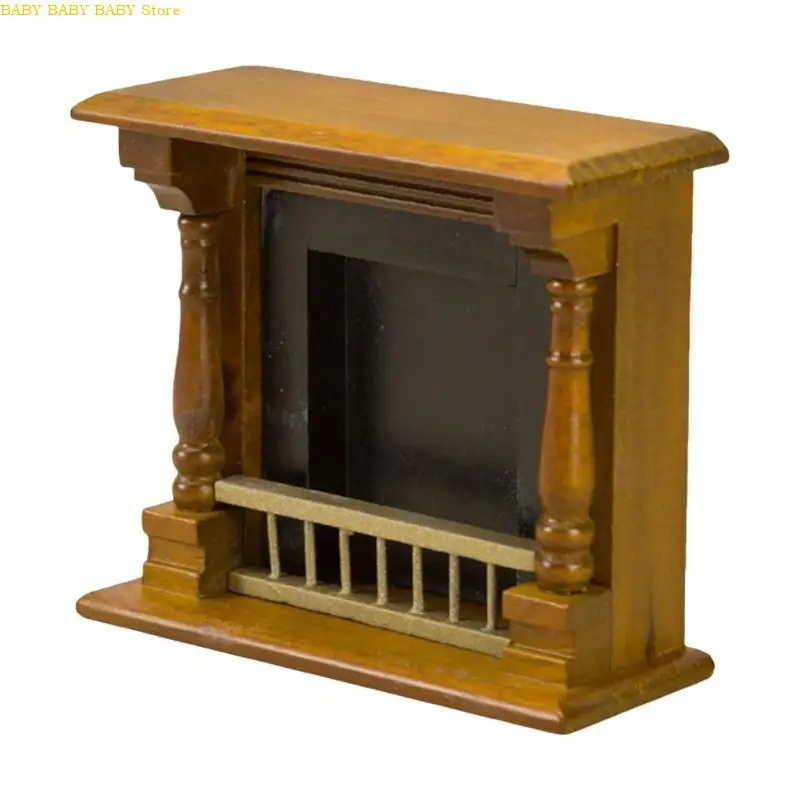 

Q81A Miniatures Fireplaces Zakka Model Doll House Toy for 1:12 Scale House