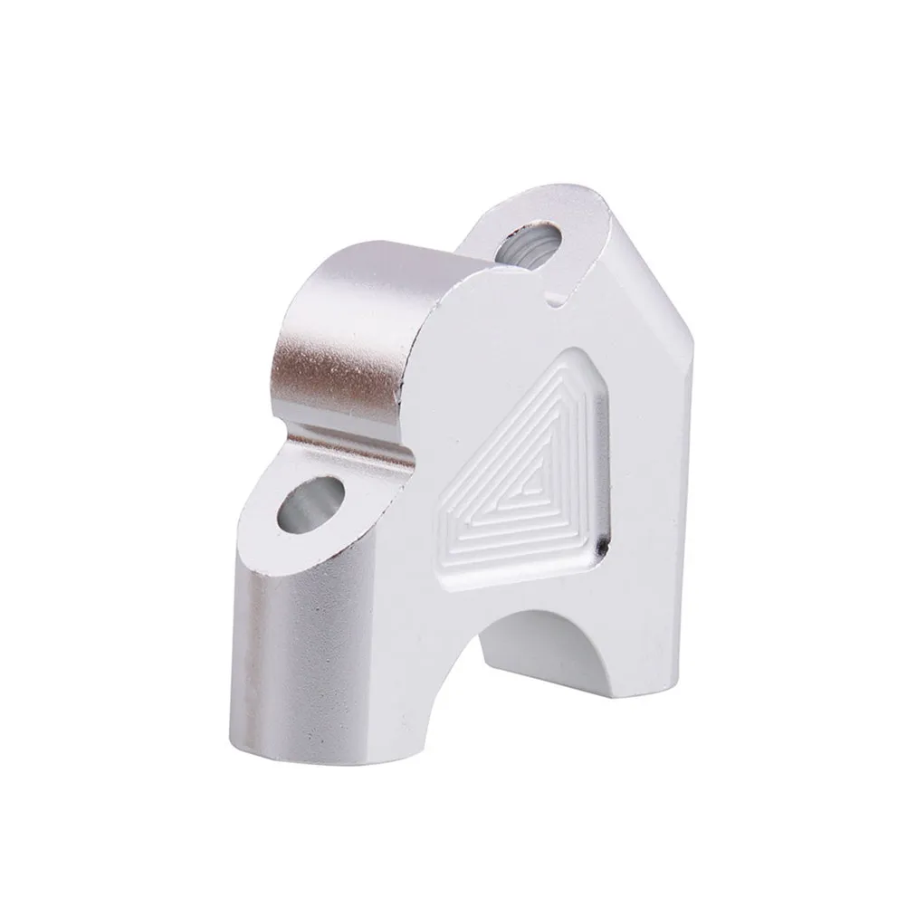 

Heavy Duty Aluminum Handlebar Riser for 32Mm Fat Handlebars Pivoting Motorcycle Accessory Easy Mount 4 Bolt Secure Silver
