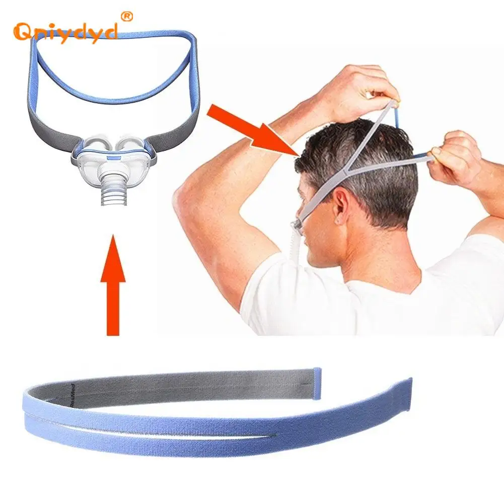 CPAP Elastic Headband Mask P10 Nasal Pillow Mask Includes 2 Adjustment Clips Suitable for Resmed Airfit P10 Nasal Mask Headband