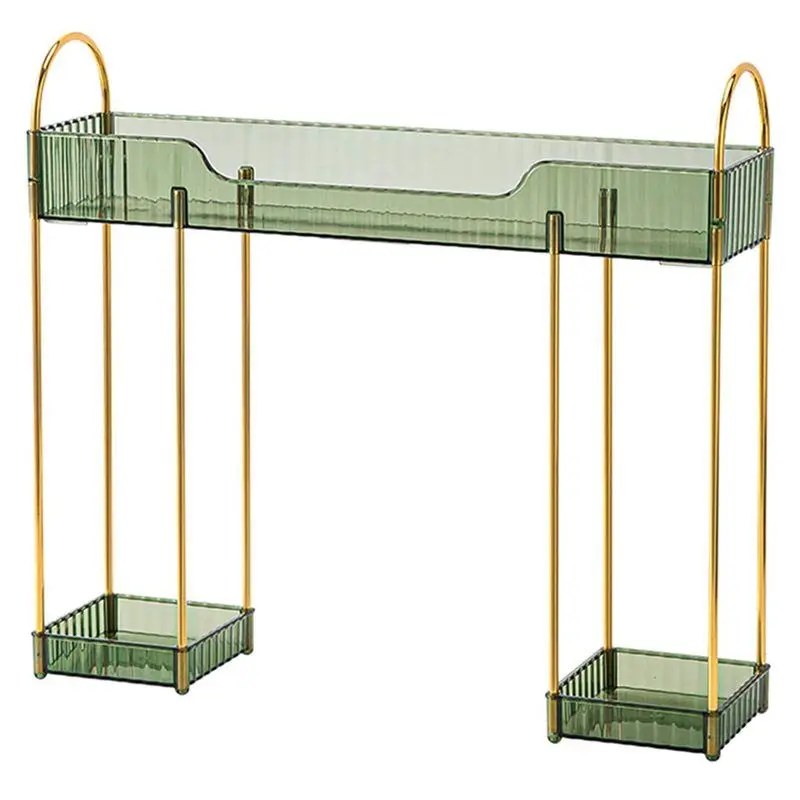 

2025 Trend Countertop Organizer Rack 2-Tier For Bathroom Sink Shelf Over Faucet N-Shaped Storage For Bathroom Dresser