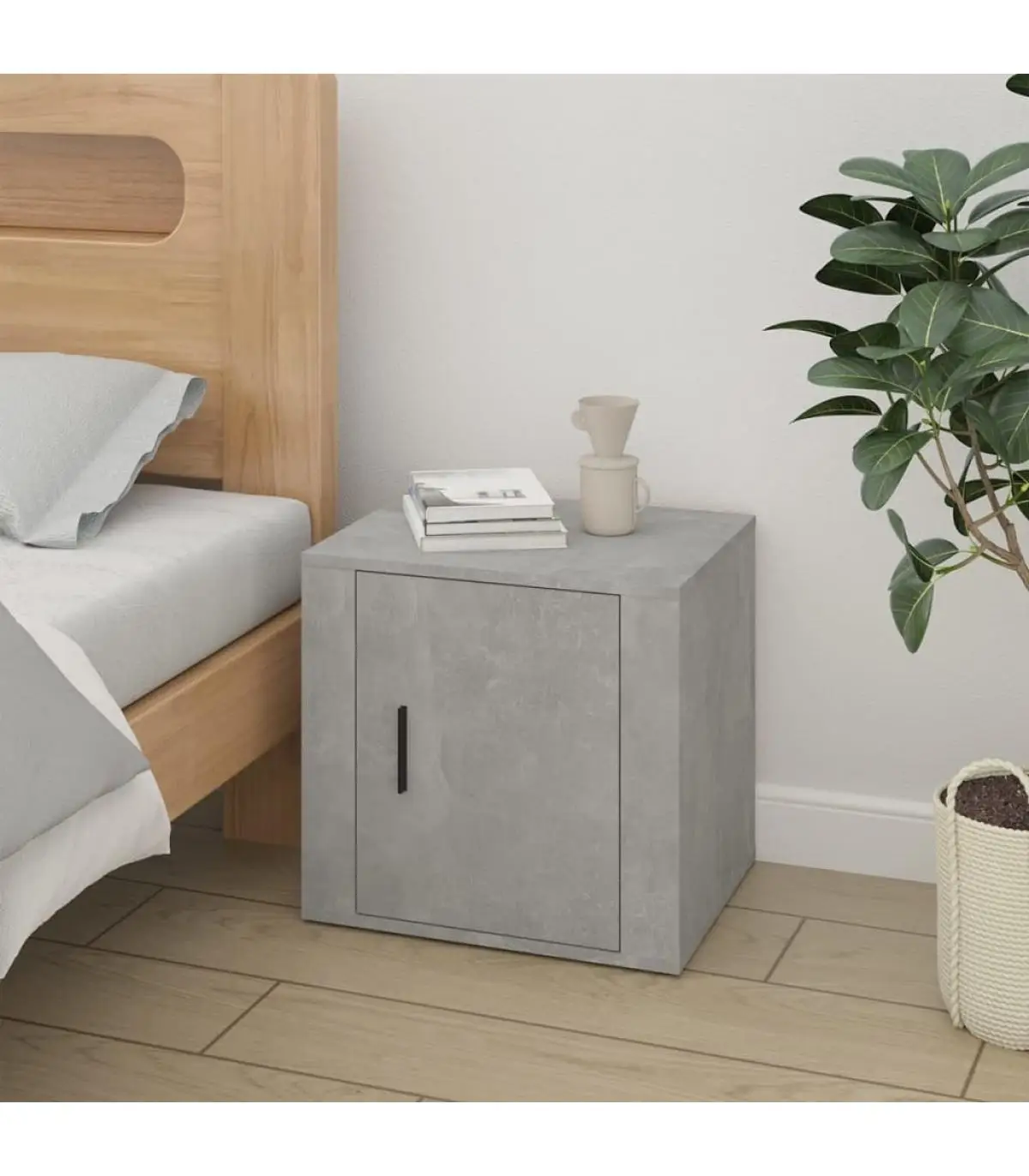 50x39x47 cm concrete gray bedside table storage lockers and cabinets