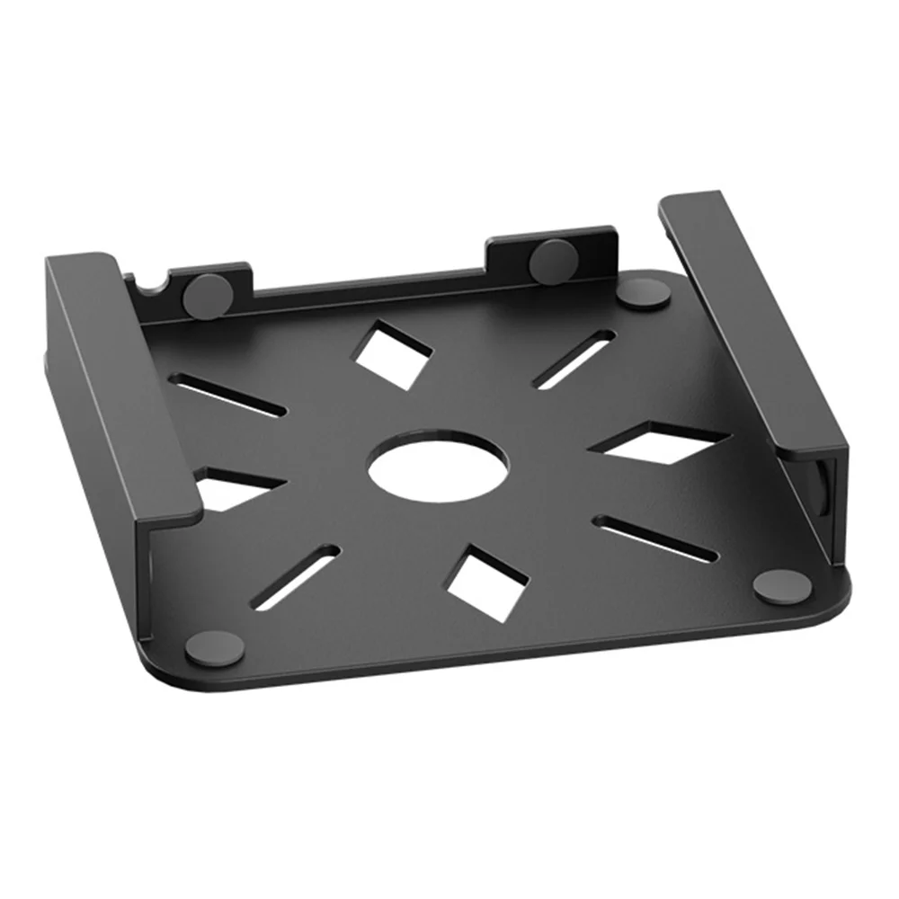 7.8inch Host Wall Bracket Heat Dissipation Steel Host Storage Rack Multiple Install Ways Anti-Scratch for Apple Mac Mini