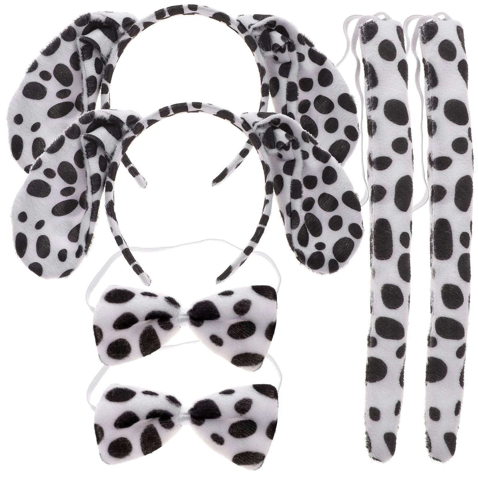 6 sztuk Opaski na głowę ze zwierzęcymi uszami na Halloween, uszy lisa, ogon, akcesoria do cosplayu